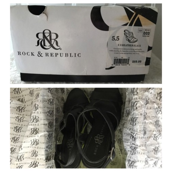 Black and Green Rr Heather Wedges - Picture 6 of 7